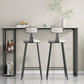 Glam Style 41.3"H Bar Table Marble White Rectangle Top Bistro Table for Living Room Clearhalo 'Bar Furniture' 'Bar Tables' 'bar_tables' 'Furniture' 'furniture_bar_tables' 'Kitchen & Dining Furniture' 'kitchen&dining_furn' 'kitchen' 1200x1200_48f4614f-4075-482c-a229-40a6ef4b0387
