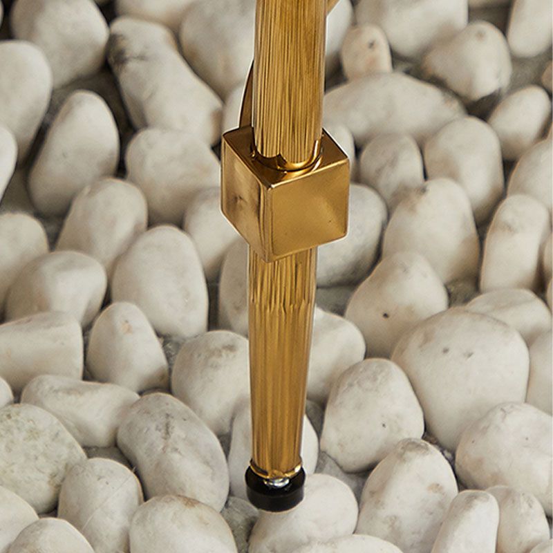 グラム大理石コンソール表14 "wハーフムーン4脚アクセントテーブル