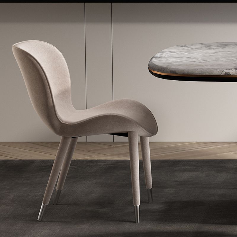 Modern Style Linen Fabric Dining Chair Arm Solid Back Dining Chairs for Kitchen Clearhalo ' kitchen&dining_furn' 'Dining Chairs' 'Dining Tables & Seating' 'dining_chair' 'furn' 'furn_dining_chair' 'Furniture' 'furniture_dining_chair' 'Kitchen & Dining Furniture' 'kitchen' 1200x1200_48f81d20-7164-4451-bc47-8c5ee0c2af79