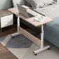 Wooden Contemporary Folding Desk Hight Adjustable Desk with Caster Wheels Clearhalo 'furn' 'furn_office_desk' 'Furniture' 'Office Desks' 'Office Furniture' 'office_desk' 1200x1200_48f89114-404d-44e2-b0a6-0187f971c091