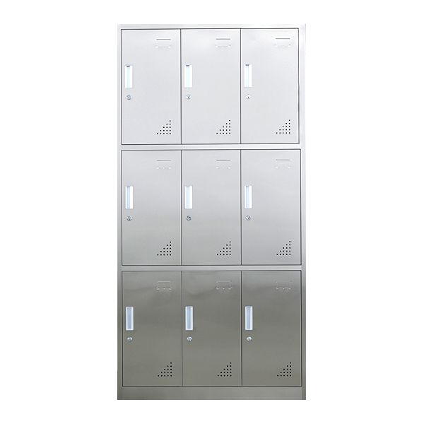 Metal Industrial Cabinet for Bathroom Steel Storage Cabinet with Hinged Door Clearhalo 'Armoires & Wardrobes' 'armoires_wardrobes' 'Bedroom Furniture' 'furn' 'furn_armoires_wardrobes' 'Furniture' 1200x1200_48f9ca7d-dedb-439a-ac48-97583973d4c0