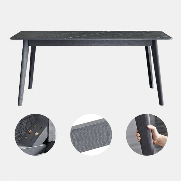 Industrial Rectangle Dining Table for Restaurant Sintered Stone Top Table with 4 Legs Clearhalo ' dining_table' 'Dining Tables & Seating' 'Dining Tables' 'furn' 'furn_dining_table' 'Furniture' 'furniture_dining_table' 'Kitchen & Dining Furniture' 'kitchen&dining_furn' 'kitchen' 'kitchen_dining_table' 1200x1200_48fb8844-886b-4545-80b9-b4d8c23d851f