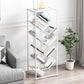 Modern Etagere Metal Bookcase White Vertical Shelf Bookcase for Study Room Clearhalo 'Bookcases' 'furn' 'furn_bookcases' 'Furniture' 'Office Furniture' 1200x1200_48fc3a7e-e225-4ff2-9cc8-7ef3aeea4c76