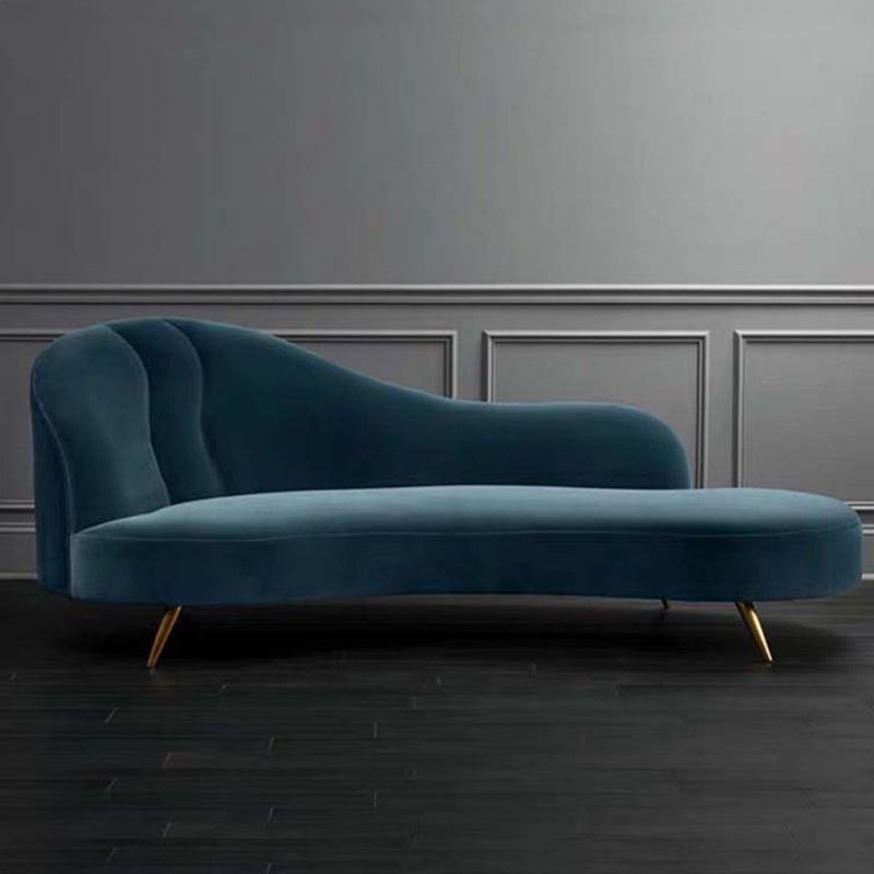 Glam Chaise Lounge Couch Rolled Arm Chaise Lounge for Bedroom Clearhalo 'Chairs & Seating' 'Chaise Lounge' 'chaise_lounge' 'furn' 'furn_chaise_lounge' 'Furniture' 'Living Room Furniture' 1200x1200_48fcf613-2971-4d3b-8796-a488d672f853