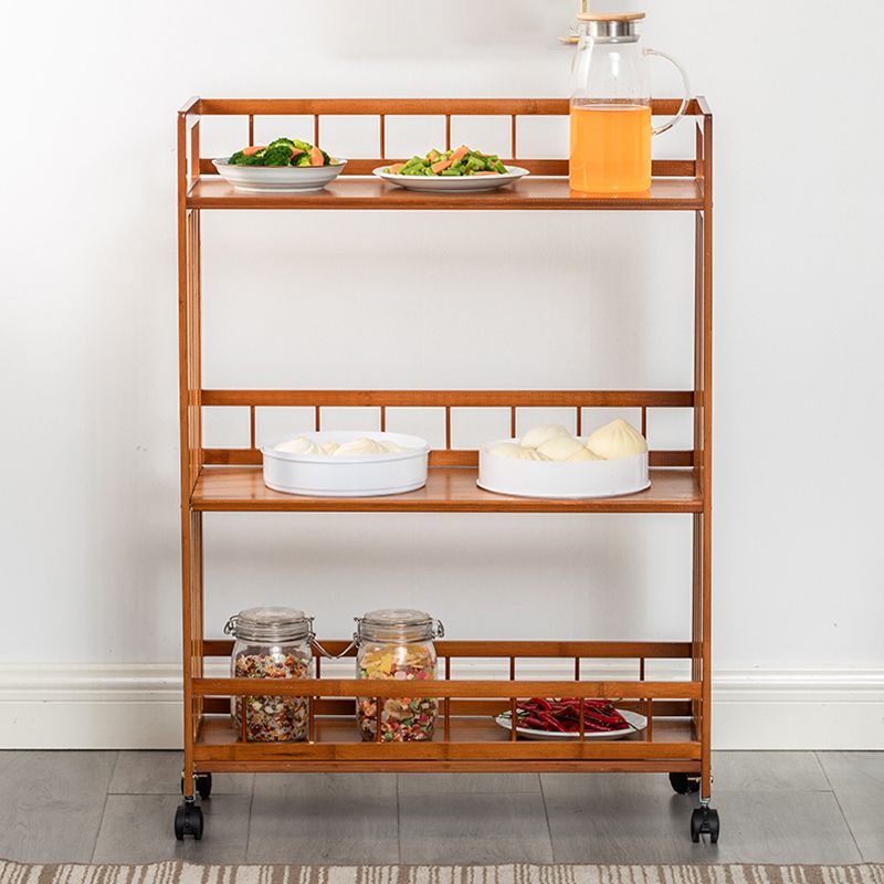 Tavolo da preparazione a rotolamento in stile contemporaneo tavolo da preparazione in legno per ristorante