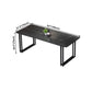 Sintered Stone Dining Table Black Industrial Style Dining Table with Metal Base Clearhalo 'Dining Tables & Seating' 'Dining Tables' 'dining_table' 'furn' 'furn_dining_table' 'Furniture' 'furniture_dining_table' 'Kitchen & Dining Furniture' 'kitchen' 'kitchen_dining_table' 1200x1200_48fd1bdf-d26e-439f-a779-af0f21a46a62