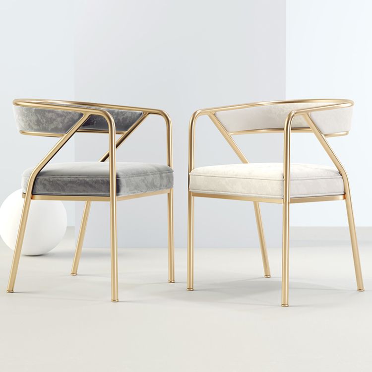 Flannel Scandinavian Restaurant Arm Chair Open Multi-color Dining Chair Clearhalo ' kitchen&dining_furn' 'Dining Chairs' 'Dining Tables & Seating' 'dining_chair' 'furn' 'furn_dining_chair' 'Furniture' 'furniture_dining_chair' 'Kitchen & Dining Furniture' 'kitchen' 1200x1200_48fd5307-e98c-4774-b7db-d3ff2d2efb2a