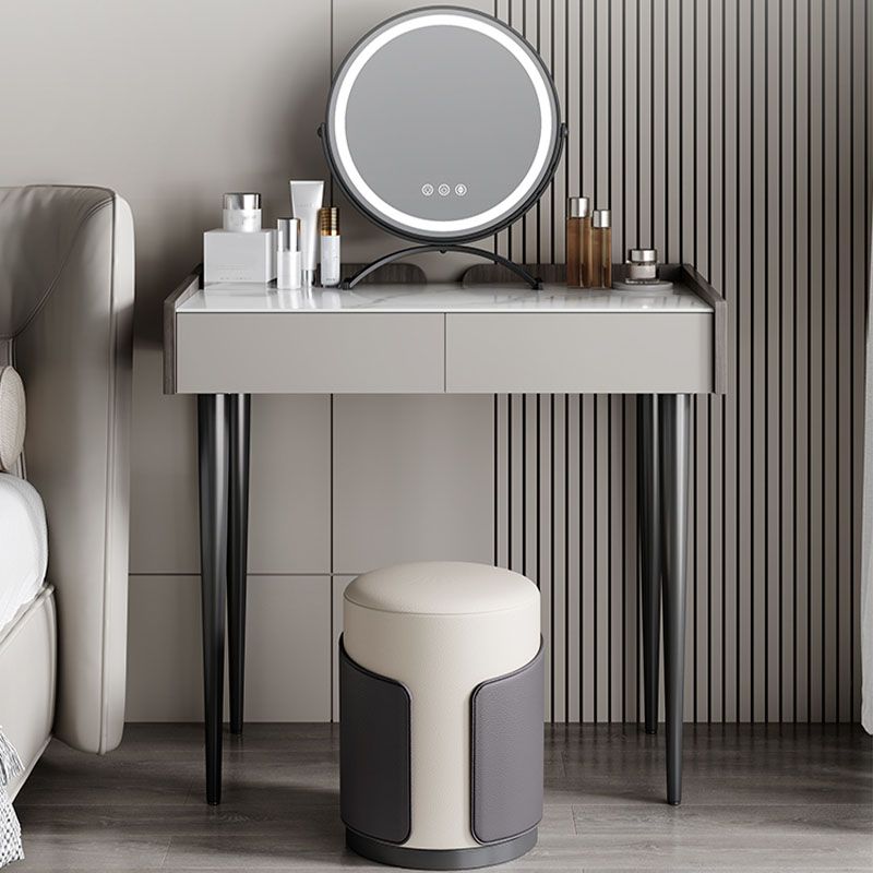 Contemporary Marble Office Desk Parsons With Metal Legs Writing Desk Clearhalo 'furn' 'furn_office_desk' 'Furniture' 'Office Desks' 'Office Furniture' 'office_desk' 1200x1200_48fd8d95-42e4-4450-a925-5ff24c800193