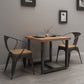 Industrial Solid Wood Dining Table Square Table in Brown with Metal Trestle Base Clearhalo ' dining_table' 'Dining Tables & Seating' 'Dining Tables' 'furn' 'furn_dining_table' 'Furniture' 'furniture_dining_table' 'Kitchen & Dining Furniture' 'kitchen&dining_furn' 'kitchen' 'kitchen_dining_table' 1200x1200_48fea4b2-7ec1-46f7-93e6-3f4a356565d4
