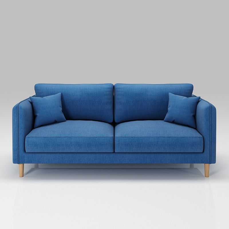 Scandinavian Loose Back Sofa 3-Seat Slipcovered Linen Square Arm Sofa Clearhalo 'furn' 'furn_sofas' 'Furniture' 'furniture_sofas' 'kitchen' 'kitchen_sofas' 'Living Room Furniture' 'Sofa' 'sofas' 1200x1200_49012be6-3005-463f-a3dd-2902db2e860f