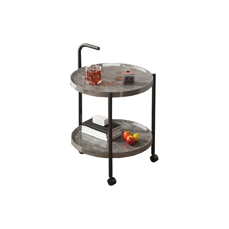 Black Metal 3 Legs Side Table Modernistic Sofa Side Accent Table with Shelf Clearhalo 'Coffee & Accent Tables' 'End & Side Tables' 'end_side_tables' 'furn' 'furn_end_side_tables' 'Furniture' 'Living Room Furniture' 1200x1200_490469f5-3c62-40ad-965d-a347b98fb638