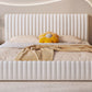 Contemporary Solid Color Mattress Included with Headboard Rectangular Standard Bed
