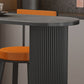 Contemporary Bar Dining Table with Shelves Indoor Bar Height Table Iron Base Clearhalo 'Bar Furniture' 'Bar Tables' 'bar_tables' 'furn' 'furn_bar_tables' 'Furniture' 'furniture_bar_tables' 'Kitchen & Dining Furniture' 'kitchen&dining_furn' 'kitchen' 1200x1200_49065dae-1d8f-4199-a6ab-87ec80edf3f3