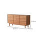 Commode de rangement moderne en bois massif avec 6/9 tiroirs
