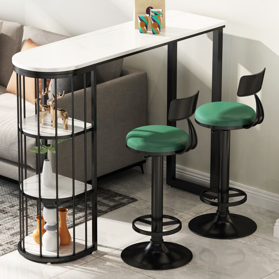 Modern Table and Stool Set 1/3/5 Pcs Free Form Bar Table and Adjustable Height Stools Clearhalo 'Bar Furniture' 'furn' 'furn_home_bar_bar_sets' 'Furniture' 'Home Bars & Bar Sets' 'home_bar_bar_sets' 'Kitchen & Dining Furniture' 1200x1200_49080cba-cfab-4e10-ab64-4e0c464206a9