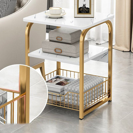 Moderner Holznachtständer 16,5 "/24,4" großer Nachttisch mit Regal