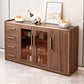 Moderne Sideboard Holzglas Türen Seitenbrett mit Schubladen und Schränken