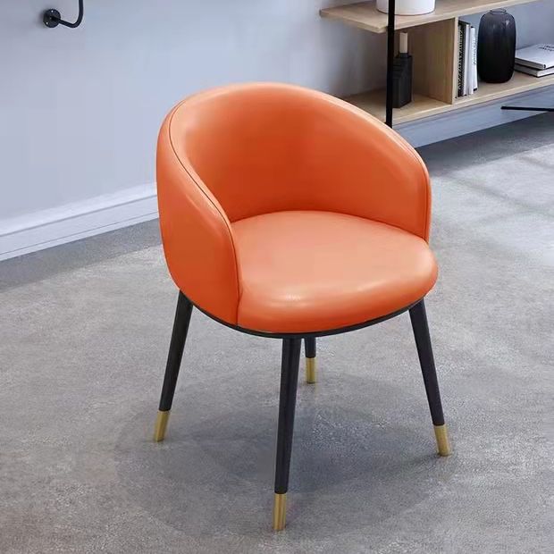 Scandinavian Style Upholstered Armless Dining Chairs Solid Back Chair for Home Clearhalo ' kitchen&dining_furn' 'Dining Chairs' 'Dining Tables & Seating' 'dining_chair' 'furn' 'furn_dining_chair' 'Furniture' 'furniture_dining_chair' 'Kitchen & Dining Furniture' 'kitchen' 1200x1200_4909fdcc-8810-46d5-9265-63d22910ed6c