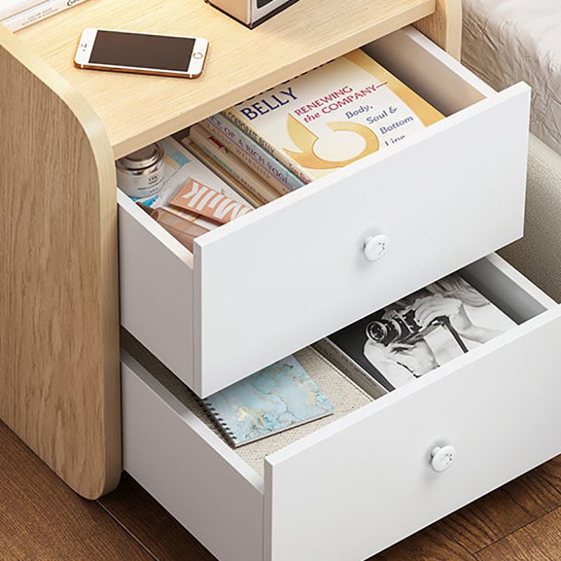 Engineered Wood Bed Nightstand Modern Accent Table Nightstand for Bedroom Clearhalo 'Bedroom Furniture' 'furn' 'furn_night_stand' 'Furniture' 'night_stand' 'Nightstands' 1200x1200_490a3b9c-b7be-40bb-a9c5-a1645801b761