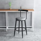 Modern Armless Backrest Counter Stool Iron Cafe Bar Stool with Velvet Cushion Clearhalo 'Bar Furniture' 'Bar Stools' 'bar_stools' 'furn' 'furn_bar_stools' 'Furniture' 'furniture_bar_stools' 'Kitchen & Dining Furniture' 1200x1200_490a9597-df39-4b74-918a-378e3bd39145