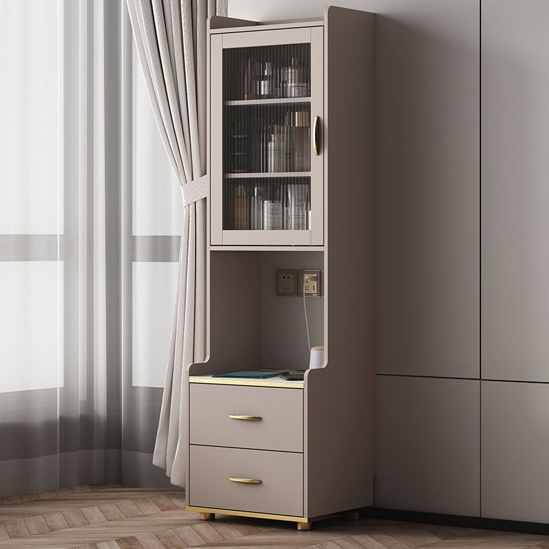 Night-tands de lit en bois faux en bois moderne avec tiroirs