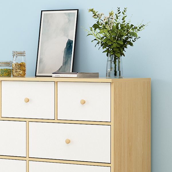 Commode de rangement contemporaine en bois avec 4/5/9 tiroirs