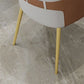Silla de comedor de cuero tapizado de comedor de estilo glamoroso