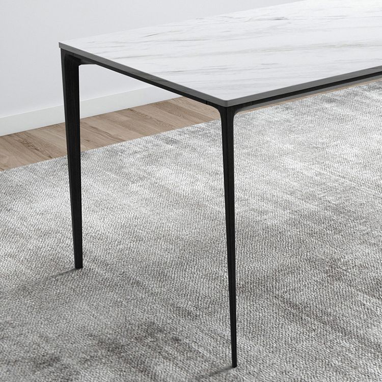 Contemporary Sintered Stone Table Rectangle Table Set 1/4/5/7 Pieces Dining Set Clearhalo 'Dining Room Sets' 'Dining Tables & Seating' 'dining_room_set' 'furn' 'furn_dining_room_set' 'Furniture' 'Kitchen & Dining Furniture' 1200x1200_4913e159-b010-45c1-b8cc-dbca3510d0e9