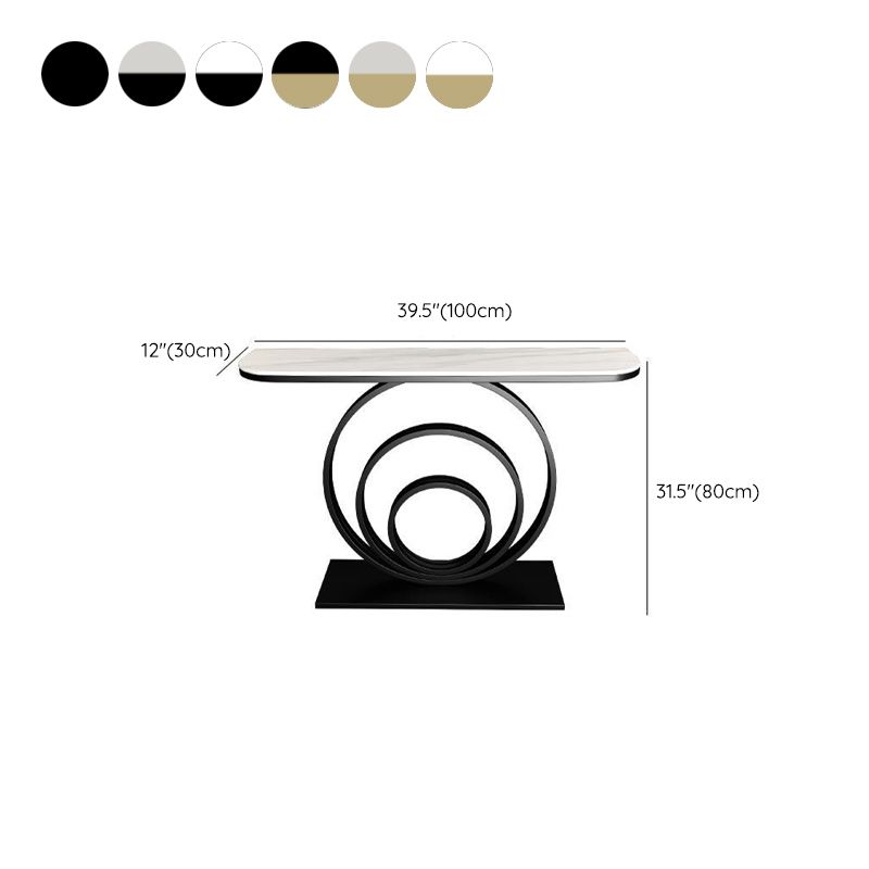 Tavolino moderno di accento di mezza luna per la sala da divano per sala