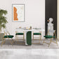 Modern Sintered Stone Dining Table White Rectangle Drop-Leaf 59" Dining Table Clearhalo ' dining_table' 'Dining Tables & Seating' 'Dining Tables' 'furn' 'furn_dining_table' 'Furniture' 'furniture_dining_table' 'Kitchen & Dining Furniture' 'kitchen&dining_furn' 'kitchen' 'kitchen_dining_table' 1200x1200_49154a95-8ff4-4640-a4e8-bbd4bf530726