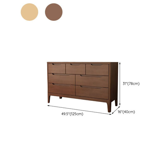 5/7 - Drawer Accent Chest Rubberwood Small Chest in Brown/Natural Clearhalo 'Cabinets & Chests' 'cabinets_chests' 'furn' 'furn_cabinets_chests' 'Furniture' 'Living Room Furniture' 1200x1200_4915c7b0-a3c1-455a-a397-e86bde399648