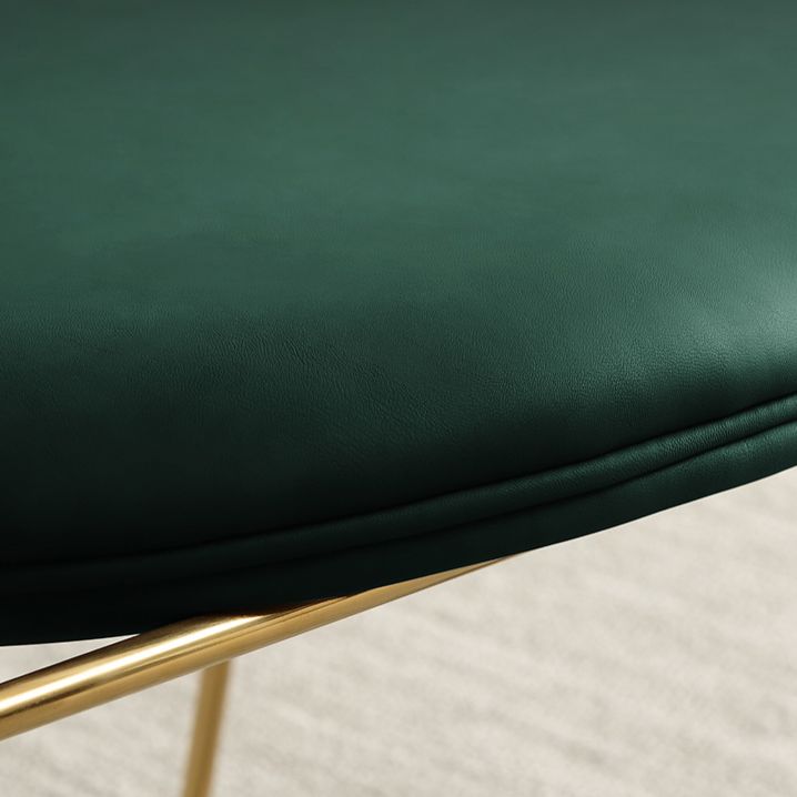 Modern Style Indoor Arm Chair Open Back Metal Upholstered Single Dining Room Chair Clearhalo ' kitchen&dining_furn' 'Dining Chairs' 'Dining Tables & Seating' 'dining_chair' 'furn' 'furn_dining_chair' 'Furniture' 'furniture_dining_chair' 'Kitchen & Dining Furniture' 'kitchen' 1200x1200_49167e99-726f-49a0-b328-02dc68a089ce