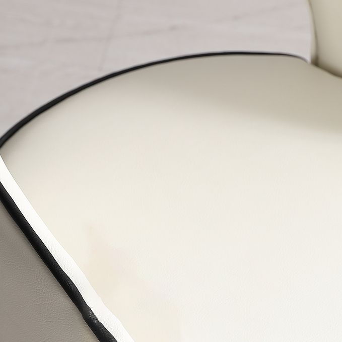 Glam -stijl armstoel houten open rug eetstoel voor keuken met gestoffeerd