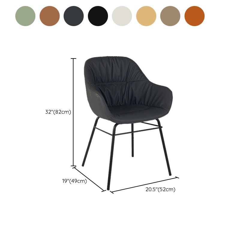 Contemporary No Arm Desk Chair Legs Included Conference Chair for Office Clearhalo 'furn' 'furn_office_chair' 'Furniture' 'Office Chairs' 'Office Furniture' 'office_chair' 1200x1200_4916b8ec-8028-403c-b311-8103ef6cc0eb