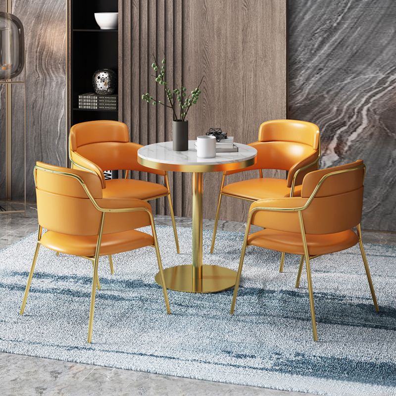 1/3/4/5 Pcs Metal Scandinavian Dining Room Set with Round Indoor Table Dinette Set Clearhalo 'Dining Room Sets' 'Dining Tables & Seating' 'dining_room_set' 'furn' 'furn_dining_room_set' 'Furniture' 'furniture_dining_room_set' 'Kitchen & Dining Furniture' 'kitchen&dining_furn' 'kitchen' 1200x1200_4917396c-f520-4ed0-9539-4e0cc1747b3e