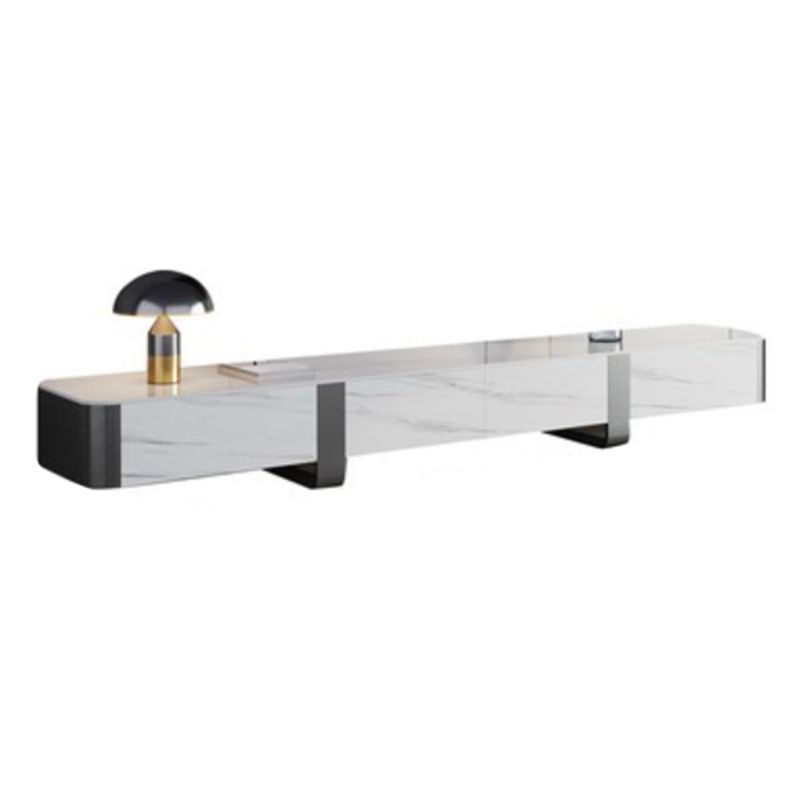 Glam TV Console Enclosed Storage Stone Media Console with 4 Drawers for Living Room Clearhalo 'furn' 'furn_tv_stands_entertainment_centers' 'Furniture' 'Living Room Furniture' 'TV Stands & Entertainment Centers' 'TV Stands & Media Storage Furniture' 'tv_stands_entertainment_centers' 1200x1200_491ac6e5-1c56-46e9-8ad9-075e4422e47b