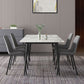 Modern Rectangle Sintered Stone Dining Table Set 1/2/5/6/7 Pieces Dining Set for Home Use Clearhalo 'Dining Room Sets' 'Dining Tables & Seating' 'dining_room_set' 'furn' 'furn_dining_room_set' 'Furniture' 'Kitchen & Dining Furniture' 1200x1200_491d93c5-fac5-4c1f-9a51-a1e9d7c264f7