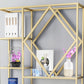 Modern Bookcase Gold Metal Open Back Shelf Bookcase with Shelves for Living Room Clearhalo 'Bookcases' 'furn' 'furn_bookcases' 'Furniture' 'Office Furniture' 1200x1200_491dcf91-56fa-480f-a192-cb2508eb1c02