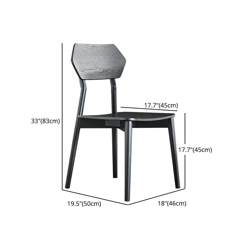 Armless Dining Room Chairs Modern Solid Wood Side Chairs for Dining Room Clearhalo 'Dining Chairs' 'Dining Tables & Seating' 'dining_chair' 'furn' 'furn_dining_chair' 'Furniture' 'furniture_dining_chair' 'Kitchen & Dining Furniture' 1200x1200_491eefdf-7a41-4a3f-91d2-d25eaa3b54d7