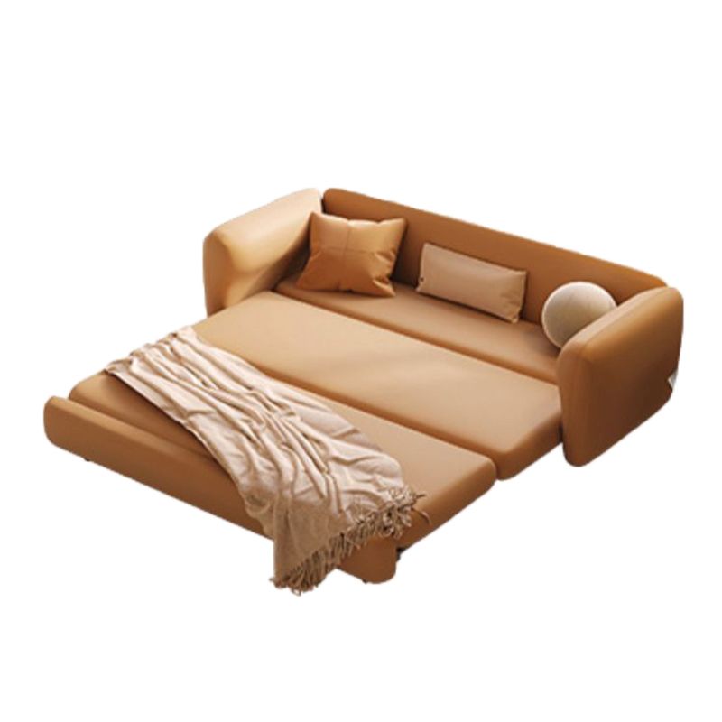 Recessed Arms Futon Sofa Bed Cushion Back Pillow Included Sleeper Sofa Clearhalo 'furn' 'furn_futons' 'Furniture' 'Futons & Daybeds' 'Futons' 'Living Room Furniture' 1200x1200_491f3c75-38b6-4d09-bae8-1916fa5d5d37
