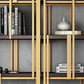 78.74"H Bookcase Glam Style Open Back Bookshelf for Office Study Room Home Clearhalo 'Bookcases' 'furn' 'furn_bookcases' 'Furniture' 'furniture_bookcases' 'kitchen' 'kitchen_bookcases' 'Living Room Furniture' 'Office Furniture' 1200x1200_492068bc-cb2b-4aea-b513-3202019e115d
