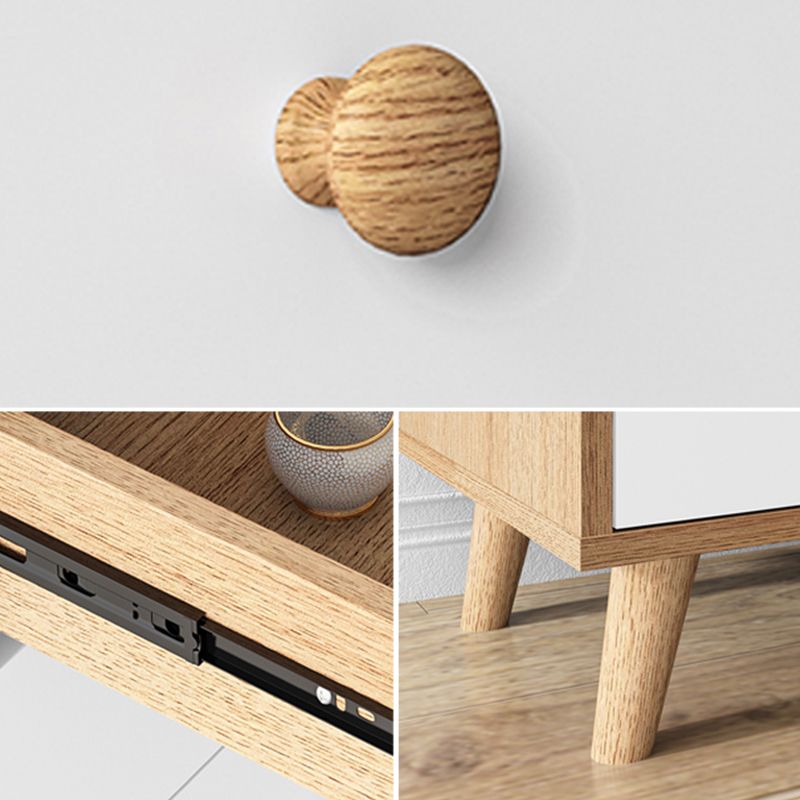 Doucheur de rangement en bois de lingerie verticale contemporaine commode pour le bureau à domicile