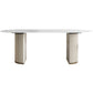 Glam Sintered Stone Oval Shape Dining Table White Standard Dining Table for Kitchen Clearhalo ' dining_table' 'Dining Tables & Seating' 'Dining Tables' 'furn' 'furn_dining_table' 'Furniture' 'furniture_dining_table' 'Kitchen & Dining Furniture' 'kitchen&dining_furn' 'kitchen' 'kitchen_dining_table' 1200x1200_49215075-f0ab-4b93-8dbc-ca308629f78d