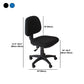 Modern Armless Upholstered Office Chair Slide Nylon Office Chair Clearhalo 'furn' 'furn_office_chair' 'Furniture' 'Office Chairs' 'Office Furniture' 'office_chair' 1200x1200_4922af9b-56f9-4ad1-a455-c9c5c2dd0f65