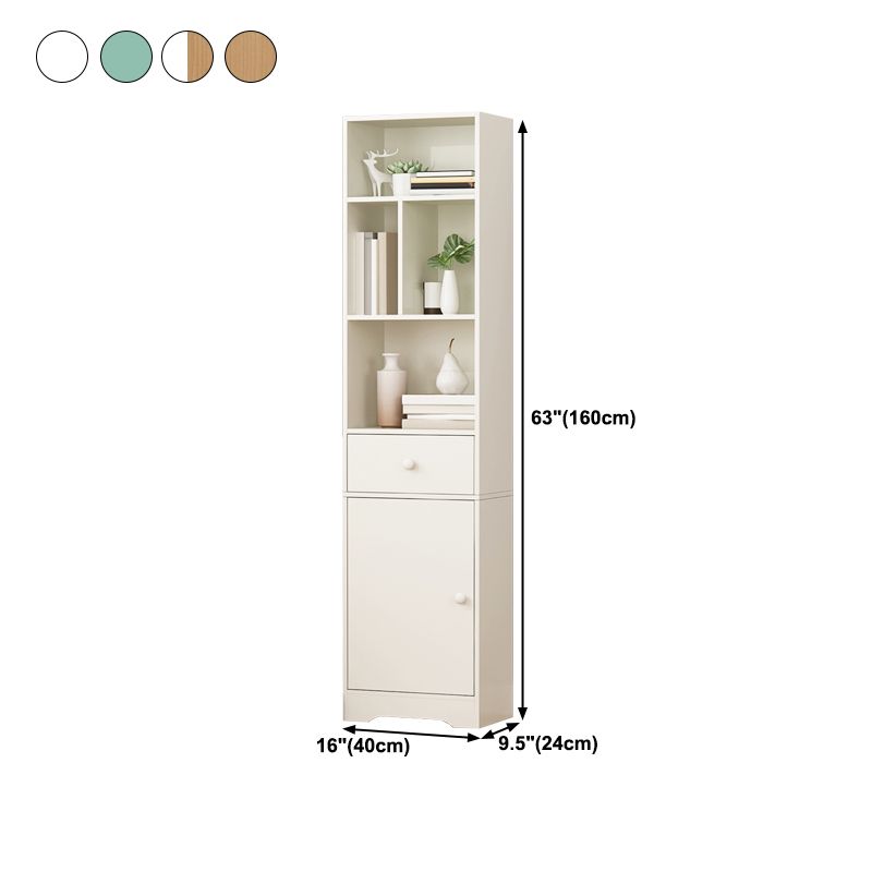 Closed Wooden Bookshelf Modern Home Living Room Study Corner Bookcase