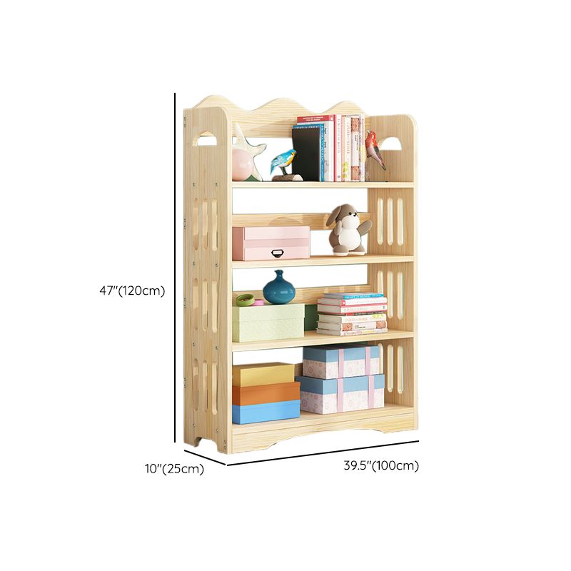 Open Back Standard Bookshelf Wooden Contemporary Bookcase with Shelves Clearhalo 'Bookcases' 'furn' 'furn_bookcases' 'Furniture' 'Office Furniture' 1200x1200_49234ffa-57c2-4a77-9510-e7000d6d8023