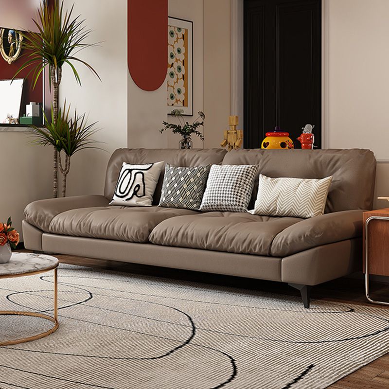 Glam trapuntato a braccio quadrato soggiorno divano in vetro