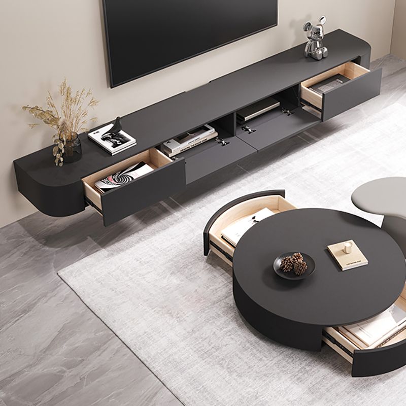 12" W Modern TV Media Stand Wall-mounted TV Stand Console with Drawers Clearhalo 'furn' 'furn_tv_stands_entertainment_centers' 'Furniture' 'Living Room Furniture' 'TV Stands & Entertainment Centers' 'TV Stands & Media Storage Furniture' 'tv_stands_entertainment_centers' 1200x1200_49241b51-c6bb-43de-9690-05bd0757dc6d