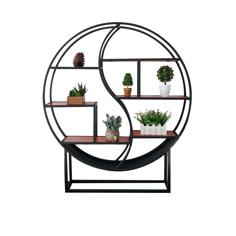 Modern Wall Mounted Bookshelf with Metal Frame Solid Wood Bookcase Clearhalo 'Bookcases' 'furn' 'furn_bookcases' 'Furniture' 'furniture_bookcases' 'Office Furniture' 1200x1200_4925b459-27e1-4307-a29b-e3509b7f66e7