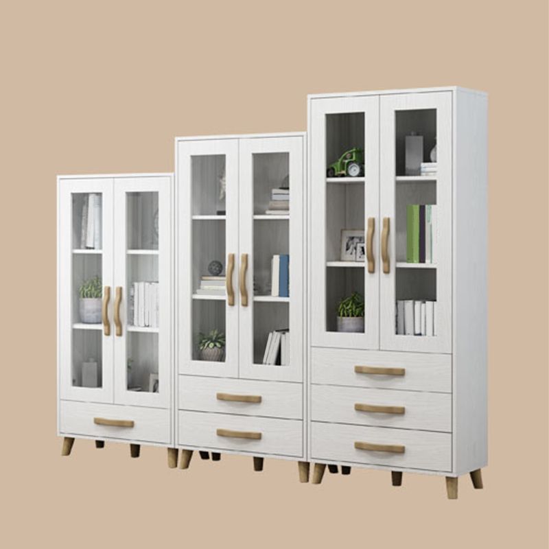 Modern Style Standard Bookcase Closed Back Bookshelf with Drawer Storage Clearhalo 'Bookcases' 'furn' 'furn_bookcases' 'Furniture' 'furniture_bookcases' 'Office Furniture' 1200x1200_492952f7-e8c5-452c-86dd-0bed33411d29